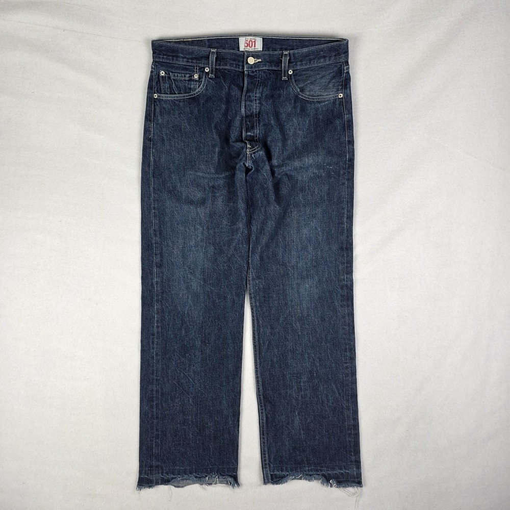 Vintage Y2k Levis 501 Jeans Mens 36x30 (Fits 34x28) Straight Button Fly WPL 423